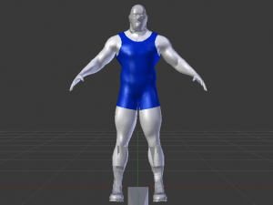 Male Wrestler 01 Modelo 3D
