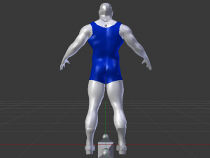 Male Wrestler 01 Modelo 3D