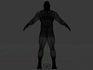 Male Wrestler 01 3D Model