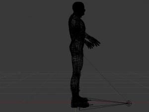 Male Wrestler 01 3D Model