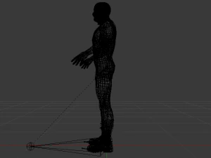 Male Wrestler 01 3D Model