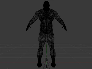 Male Wrestler 01 3D Model