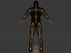 Male Wrestler 01 3D Model