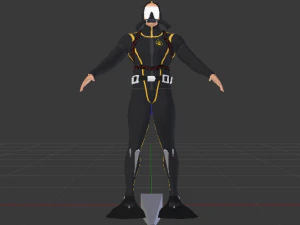 Scuba Diver 3D Model