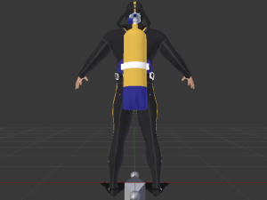 Scuba Diver Modello 3D