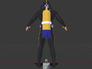 Scuba Diver 3D Model