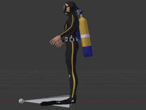 Scuba Diver 3D Model