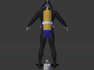 Scuba Diver Modello 3D