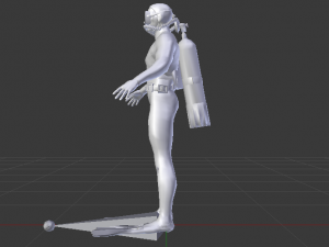 Scuba Diver Modello 3D