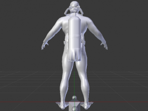 Scuba Diver Modello 3D