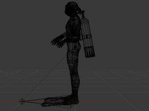 Scuba Diver Modello 3D