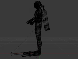 Scuba Diver 3D Model