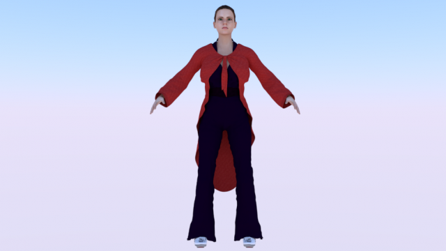 Woman in Casual Clothes 08 3D Модель .c4d .max .obj .3ds .fbx .stl .blend 