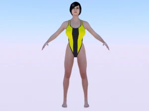 Une femme en bikini 012 Modèle 3D
