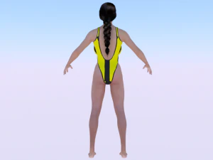A Woman in a Bikini 012 3D Model