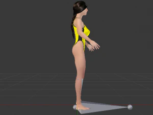 A Woman in a Bikini 012 3D Model