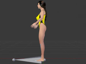 A Woman in a Bikini 012 3D Model
