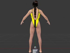 A Woman in a Bikini 012 3D Model