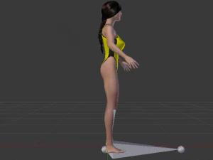 A Woman in a Bikini 012 3D Model