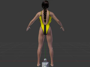 A Woman in a Bikini 012 3D Model