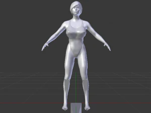 A Woman in a Bikini 012 3D Model