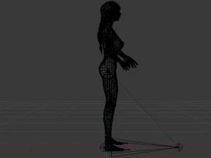 A Woman in a Bikini 012 3D Model