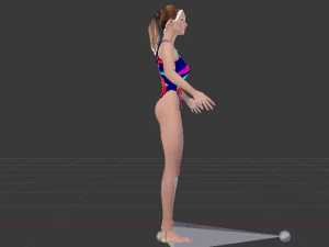 A Woman in a Bikini 014 3D Model