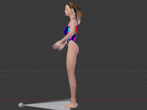 A Woman in a Bikini 014 3D Model