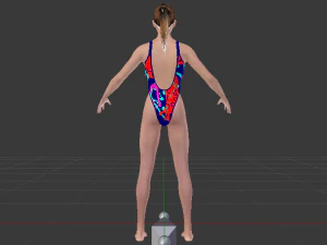 A Woman in a Bikini 014 3D Model