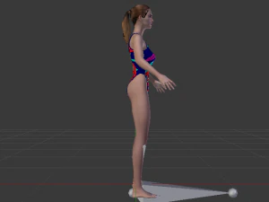 A Woman in a Bikini 014 3D Model