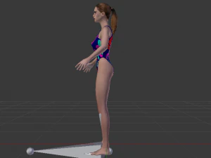 A Woman in a Bikini 014 3D Model