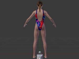 A Woman in a Bikini 014 3D Model