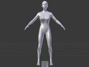 A Woman in a Bikini 014 3D Model