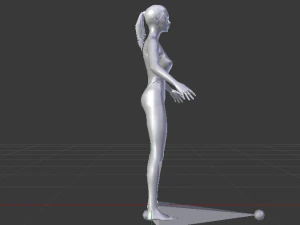 A Woman in a Bikini 014 3D Model