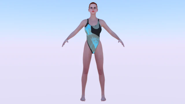 Жінка в бікіні 015 3D Модель .c4d .max .obj .3ds .fbx .stl .blend 