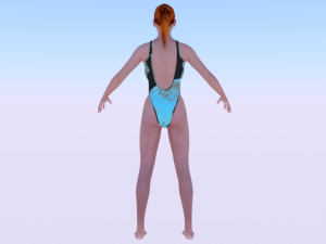 A Woman in a Bikini 015 Model 3D