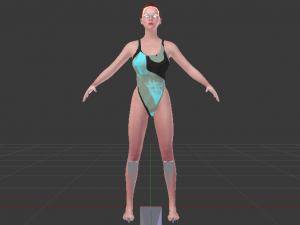 A Woman in a Bikini 015 Model 3D