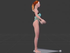 A Woman in a Bikini 015 Model 3D