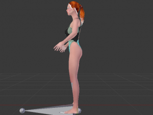 A Woman in a Bikini 015 Model 3D