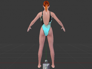 A Woman in a Bikini 015 Model 3D