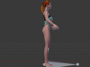 A Woman in a Bikini 015 Model 3D