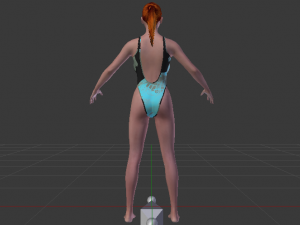 A Woman in a Bikini 015 Model 3D