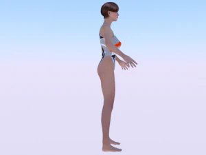 A Woman in a Bikini 016 3D Model
