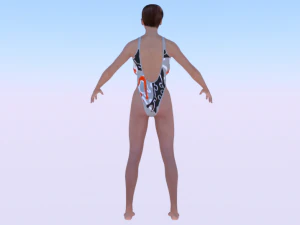 A Woman in a Bikini 016 3D Model