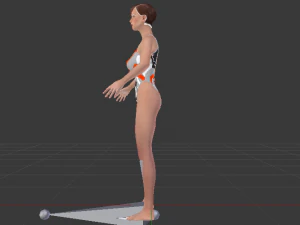 A Woman in a Bikini 016 3D Model
