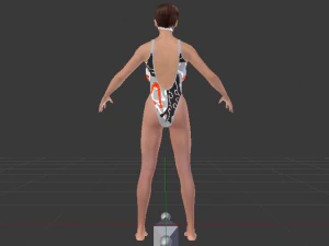 A Woman in a Bikini 016 3D Model