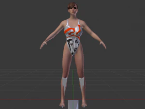 A Woman in a Bikini 016 3D Model