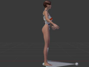A Woman in a Bikini 016 3D Model
