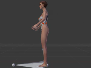 A Woman in a Bikini 016 3D Model