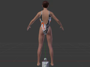 A Woman in a Bikini 016 3D Model